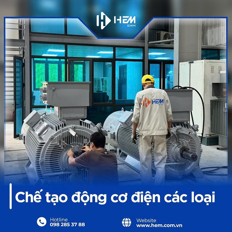 Đơn vị thiết kế và chế tạo động cơ không đồng bộ 3 pha uy tín