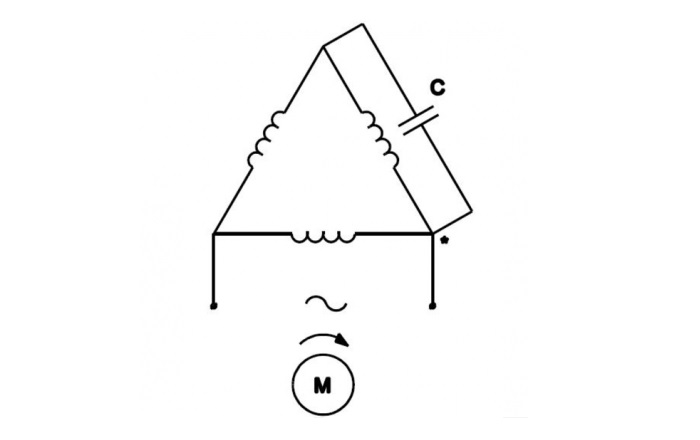 Đấu tụ điện theo hình tam giác (Delta)